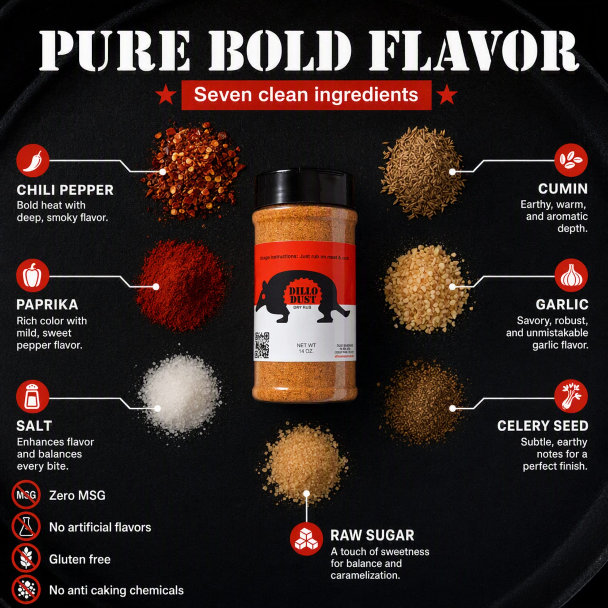 Dillo Dust - Pure Bold Flavor