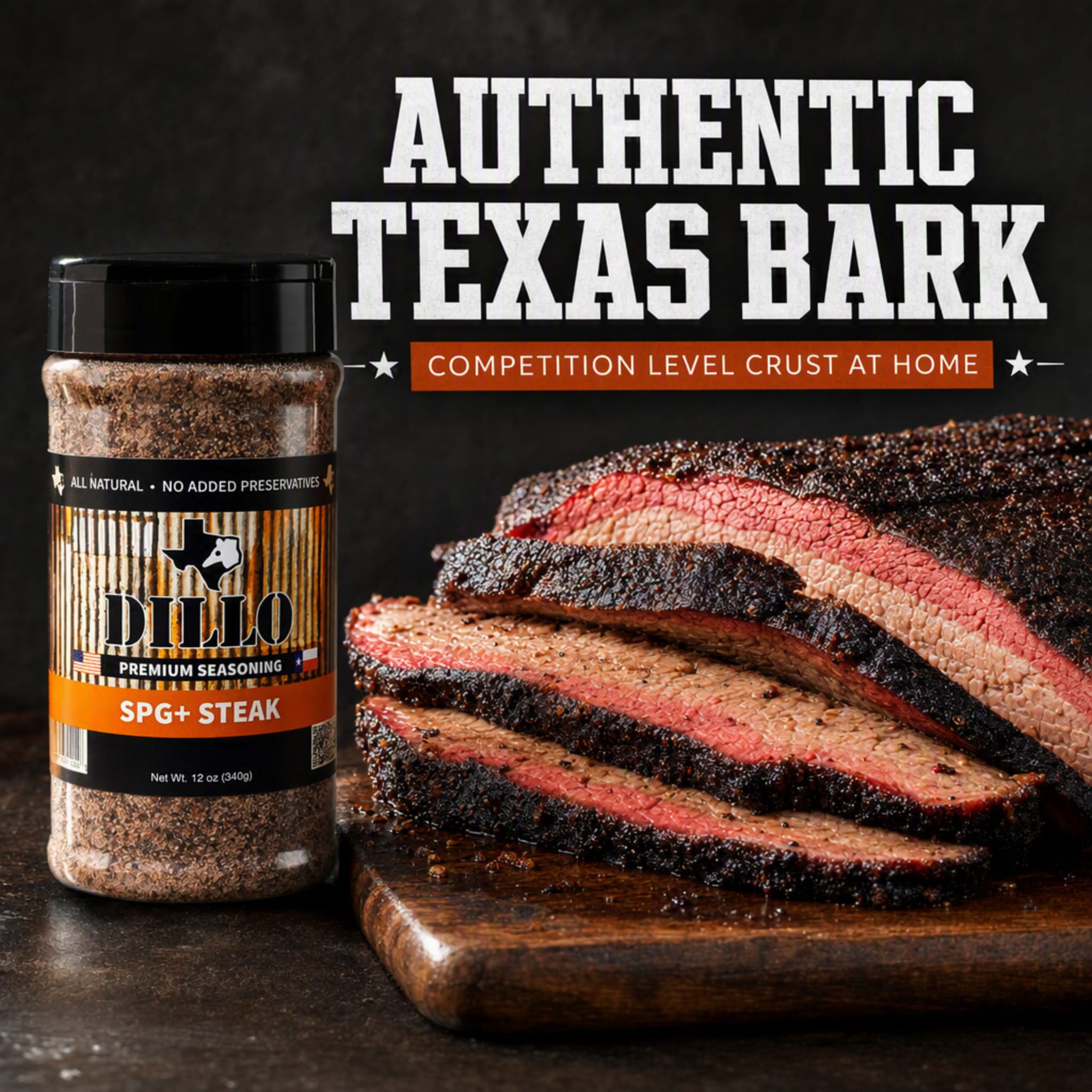 Dillo Dust SPG Steak Seasoning - Authentic Texas Bark