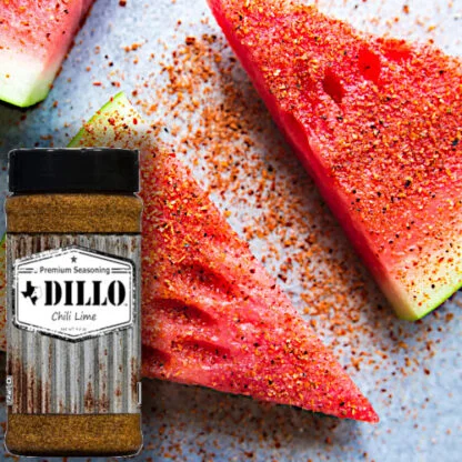 Dillo Dust Chili Lime Seasoning on Watermelon
