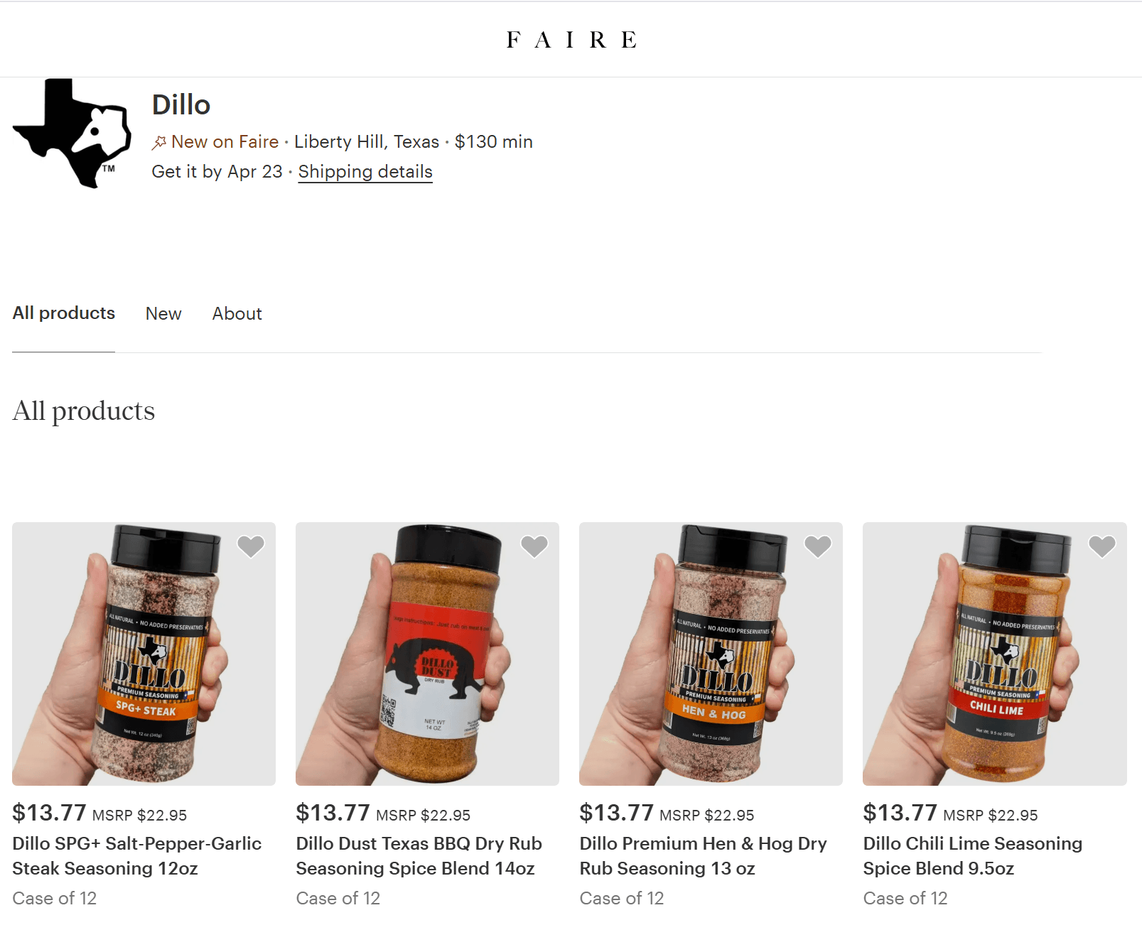 Dillo Dust Seasonings Are Now Available for Wholesale on Faire