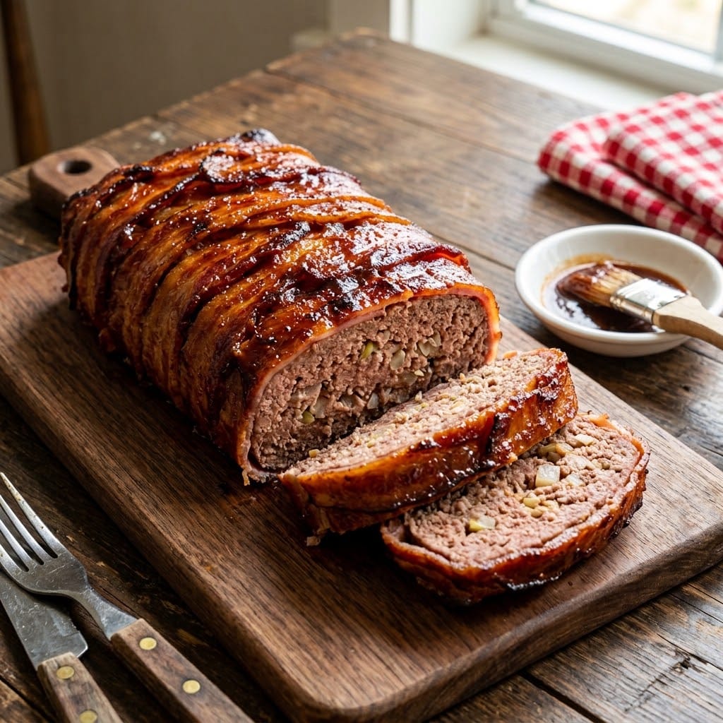 Texas BBQ Bacon-Wrapped Meatloaf