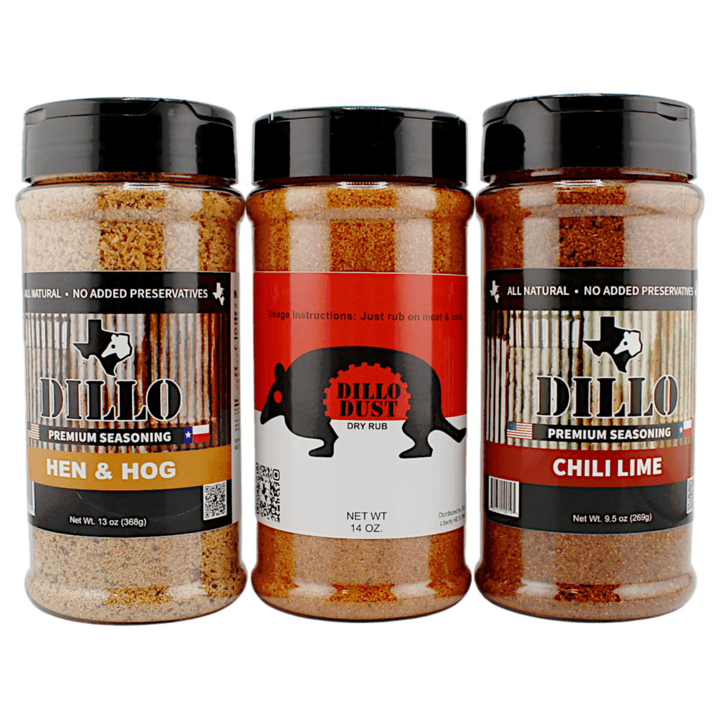 Dillo Dust Variety Pack Texas BBQ Hen and Hog Chili Lime Seasonings