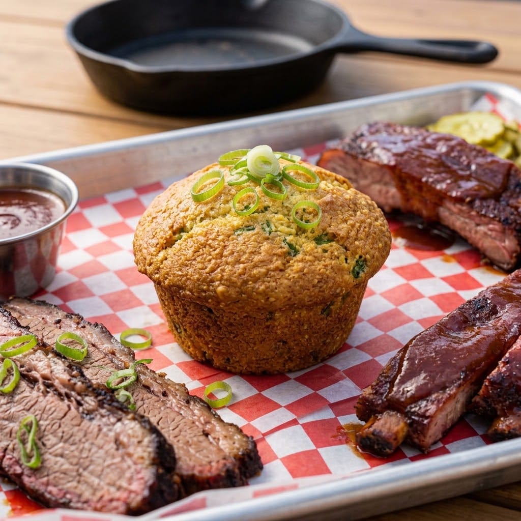 Texas BBQ Cornbread Muffins with Dillo® Dust
